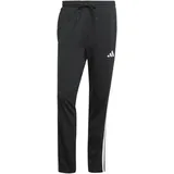 adidas Essentials 3-Streifen Single Jersey Joggers Black / White S