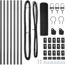 vidaXL Zaunpfosten 10 x 400 cm Grau/Stahl