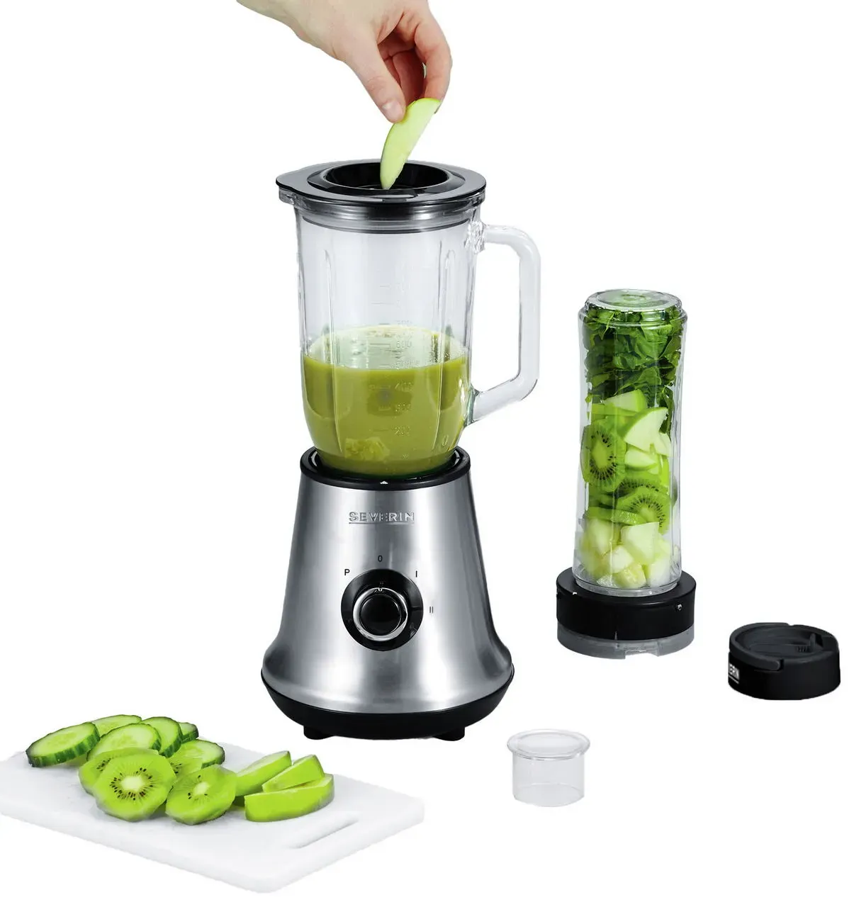 Severin Multimixer Smoothie Mix & Go - B/H/T ca. 16,50x16,00x37,50