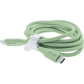 InLine USB-C Schnellladekabel 100W für iPhone/iPad/Galaxy S23/Pixel Tablets Matcha Latte