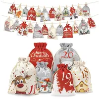 LuxusKollektion befüllbarer Adventskalender Adventskalender Säckchen Weihnachtskalender zum Befüllen Groß & Klein