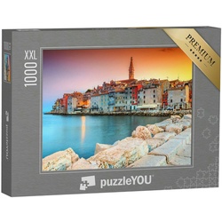 puzzleYOU Puzzle Puzzle 1000 Teile XXL „Romantische Altstadt von Rovinj, Kroatien“, 1000 Puzzleteile, puzzleYOU-Kollektionen Kroatien