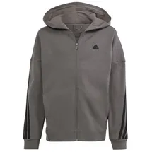 adidas Kinder Kapuzensweat Future Icons 3-Streifen, CHACOA/BLACK, 140