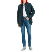 Levi's 724TM High Rise Straight Jeans Z7186 Medium Indigo