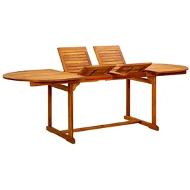 vidaXL Gartentisch Ausziehbar (160-240)x100x75 cm Braun
