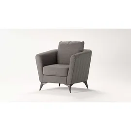 Home Affaire Cocktailsessel HOME AFFAIRE "MATTHEW Sessel, Maße B/T/H: 83/85/88 cm", grau (taupe), B:83cm H:88cm T:85cm, 100% Polyester, Sessel, Cocktailsessel, modern, mit Rückenkissen