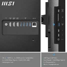MSI Modern AM273QP AI 1UM-006DE Schwarz Core Ultra 7 155U, 32GB RAM, 1TB SSD (00AF0111-006)