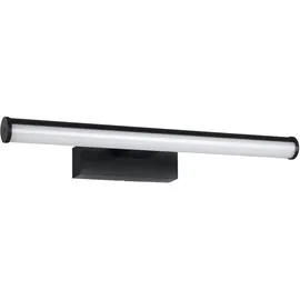 EGLO LED Spiegelleuchte Vadumi, Lampe Spiegel Badezimmer, Spiegellampe aus Kunststoff in Schwarz und Weiß, neutralweiß, IP44, L 40 cm