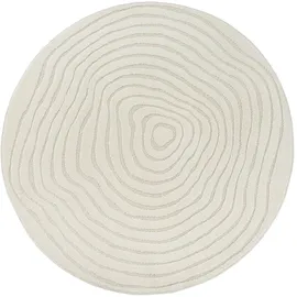 The CarPET Everest Kurzflorteppich Ø 200 cm Creme
