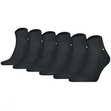 Tommy Hilfiger Quarter 6er Pack schwarz 43-46