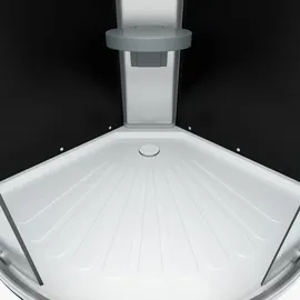 AcquaVapore Duschkabine Fertigdusche Dusche Komplettkabine D10-13T1 90x90 cm ohne 2K Scheiben Versiegelung