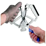 Friedr. Dick F. DICK Messerschärfer, Messerschleifer zum Durchziehen I spezielle Schärfstäbe, immer perfekter Winkel, Edelstahl gehärtet, manuelles einfaches Schärfen Silver Steel HYPERDRILL 90086000