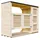 TIMBELA Mülltonnenbox 2er 240 l 217 x 159 cm beige