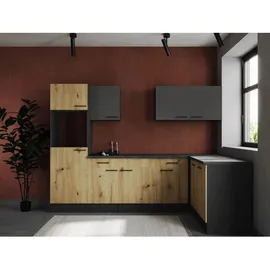 Respekta Winkelküche 280 x 172 cm grau