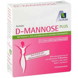 D-Mannose Plus 2000 mg Sticks m.Vit.u.Mineralstof. 15X2.47 g