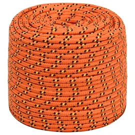 vidaXL Leinen Bootsseil 8 mm 50 m Polypropylen Orange