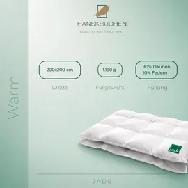 HANSKRUCHEN Jade Daunendecke Winter 200x200 cm
