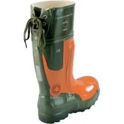 Forst-Gummistiefel Ulme orange/grün Größe 48