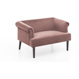 Atlantic Home Collection 1,5-Sitzer, XXL-Sessel mit Samtveloursbezug rosa