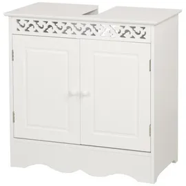 Hti-Living Waschbeckenunterschrank Miriam 2 Schubladen 0 x 0 x 0 cm Weiß