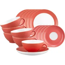 SELTMANN WEIDEN Liberty Pure Colors Teeservice 18-tlg. Flamingo Red