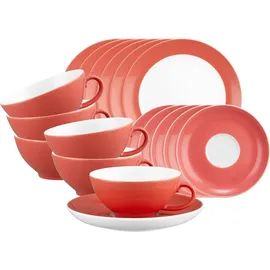 SELTMANN WEIDEN Liberty Pure Colors Teeservice 18-tlg. Flamingo Red