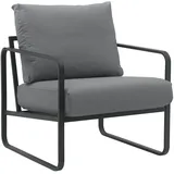 CLP Lounger Manea grau/Kunstleder