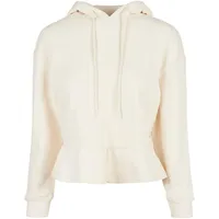 URBAN CLASSICS Ladies Organic Volants Sweatshirt White M