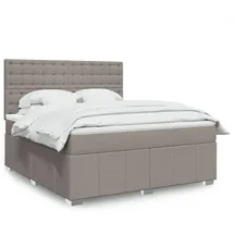 vidaXL Boxspringbett 180 x 200 cm Taupe