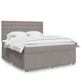 vidaXL Boxspringbett 180 x 200 cm Taupe