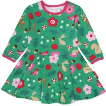 Toby Tiger Skater Kleid mit Wald Print in grün | Gr.: 116