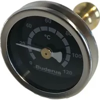Buderus Logafix Thermometer 1/2+3/4 Kugelhahn 0-120 Grad