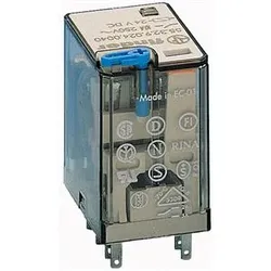 1St. Finder 553290240040 Relais mit Steckanschlüssen, 2 Wechsler 10 A, Spule 24 ...