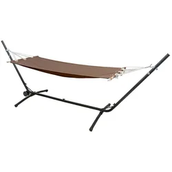 Outdoor Hängematte mit Gestell auf Rollen 335x100 Hängemattengestell Verstellbar