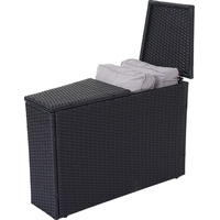 Mendler Polyrattan Lounge-Set Luxus XXL anthrazit/grau