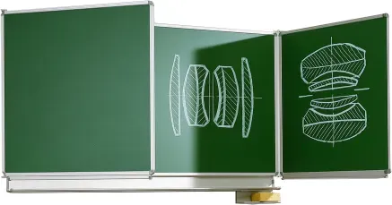 Wandklapptafel aus Stahl, Serie KLST, grün