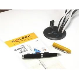 DeLock 62868 USB-Hub 4 Port USB-A USB 3.1 Gen1 5 GBit/s Schwarz 62868