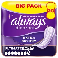 Always Discreet Discreet Ultimate Nacht 20 St.