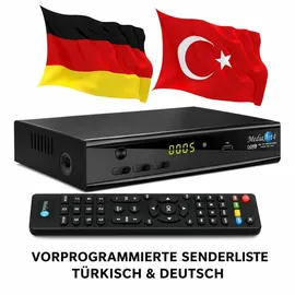 MediaArt Türkische TV Sat Receiver MEDIAART- 4 Full HD Astra + Türksat programmiert USB