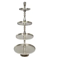 Ambiente Haus Etagere »Etagere 4 Stufen Silber«, silberfarben B/H/L: 54 cm x 130 cm