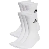 adidas Cushioned Sportswear Crew Socken 6er Pack White / Black 49-51