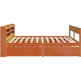 vidaXL Massivholzbett 180 x 200 cm Braun