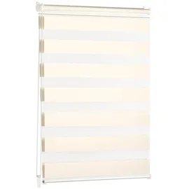 Blumtal Doppelrollo 60 x 195 cm Elfenbein