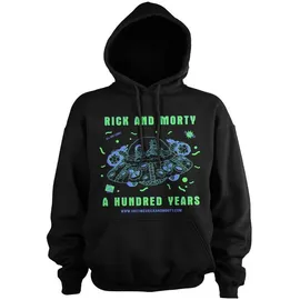 Rick and Morty Hoodie Schwarz 3XL