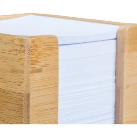 Relaxdays Zettelbox Holz 10,5 x 10,5 cm Braun 1 St.