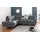 sit&more Ecksofa Texel L-Form Kunstleder 3-Sitzer Grau