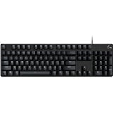 Logitech G 413 SE Mechanische Gaming-Tastatur in voller Größe – Tastatur mit Hintergrundbeleuchtung mit mechanischen Touch-Switches, Anti-Ghosting, kompatibel mit Windows, MacOS, italienisches