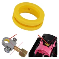 10x Dichtung Ersatz für C02 Zylinder Flasche Quick Connect Rosa kompatibel mit Sodastream Duo - Crystal 3.0 - Gaia - Art -Terra und C02 Refil Adapter - Gelb
