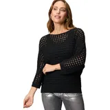 Zero Pullover mit Lochmuster Black Beauty,44 | 44