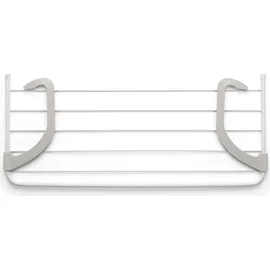 Rayen Balkonwäscheständer, 5 m Trocknungsbereich Wäscheleine für kleine Wäsche für Indoor & Outdoor Maße: 81 x 37,5 x 15 cm, Farbe: Weiß ... - Weiß/Grau,